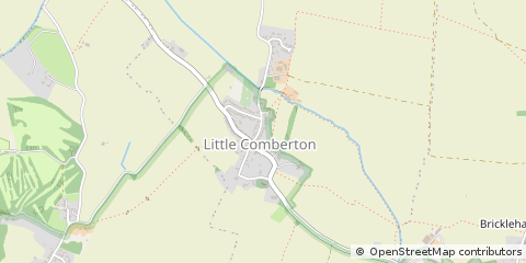 Map of Pershore, Worcestershire