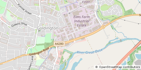 Map of Bedford