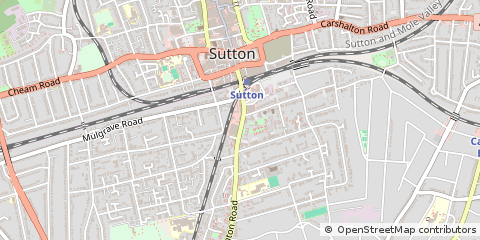 Map of Sutton