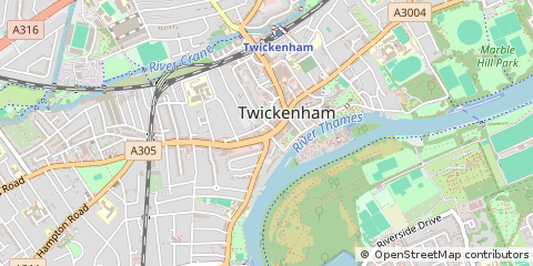 Map of Twickenham