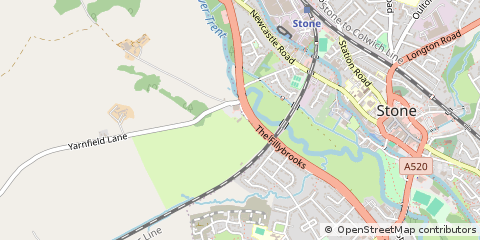 Map of Stone, Staffordshire