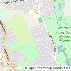 Map of Stoke-on-Trent, Staffs
