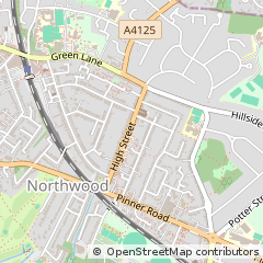 Map of Northwood, Middlesex
