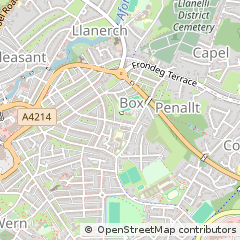 Map of Llanelli, Carmarthenshire