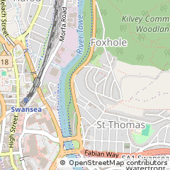 Map of Swansea