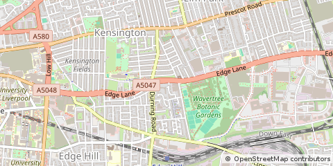 Map of Liverpool, Merseyside