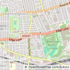 Map of Liverpool, Merseyside