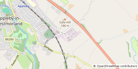 Map of Appleby-in-Westmorland, Cumbria