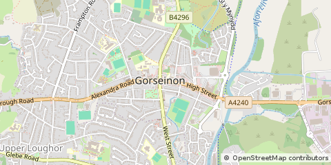 Map of Swansea