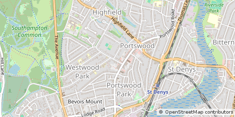 Map of Southampton