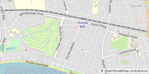 Map of Thorpe BAY, Essex