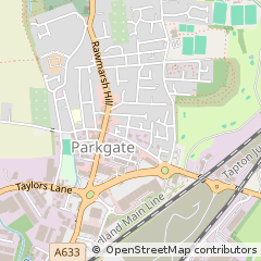 Map of Rotherham, South Yorkshire