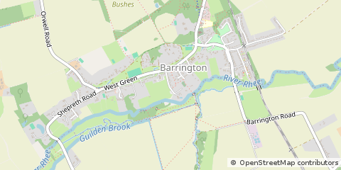 Map of Barrington, Cambridgeshire