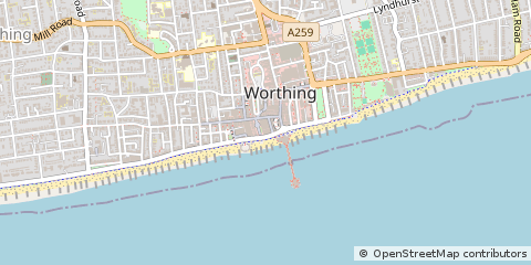 Map of Worthing