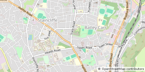 Map of Batley, West Yorkshire