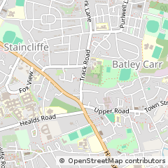 Map of Batley, West Yorkshire