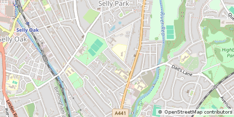 Map of Birmingham, West Midlands