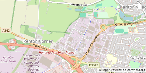 Map of Andover, Hampshire