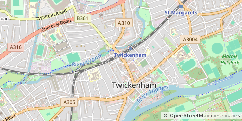 Map of Twickenham