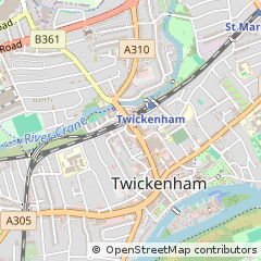 Map of Twickenham