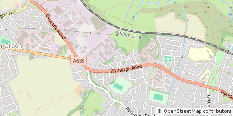 Map of South Yorkshire
