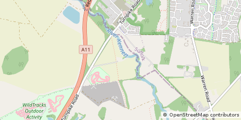 Map of Bury ST. Edmunds, Suffolk