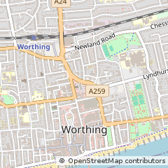 Map of Worthing