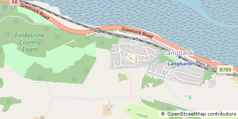 Map of Langbank