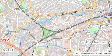 Map of Nottingham