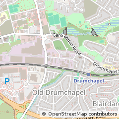 Map of Glasgow, STR: Strathclyde