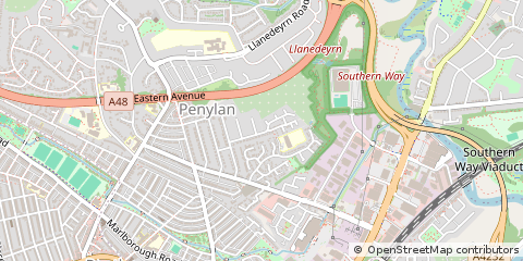Map of Cardiff