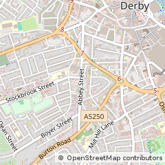 Map of Derby, Derbyshire