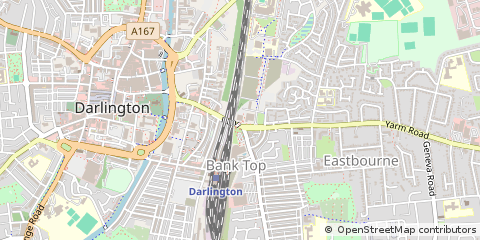 Map of Darlington