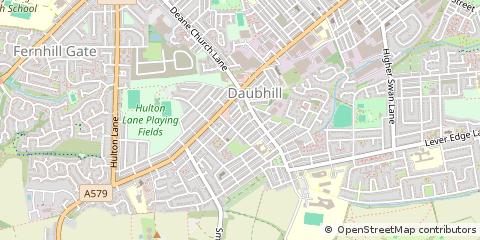 Map of Bolton, Greater Manchester