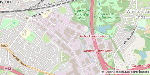 Map of Huyton, Liverpool