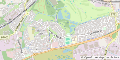 Map of Bathgate, West Lothian