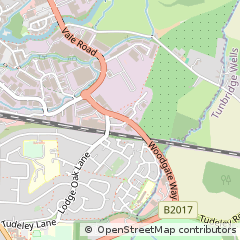 Map of Tonbridge, Kent