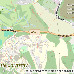 Map of Keele, Staffordshire
