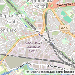 Map of Ashford, Kent