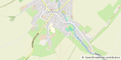Map of Hungerford, Berkshire