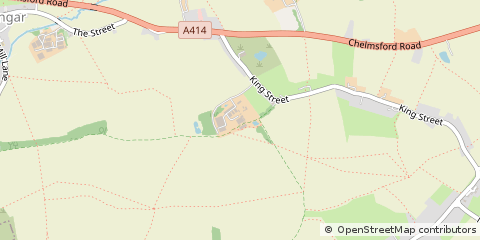 Map of Ongar, Essex