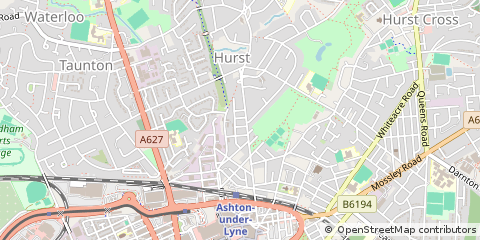 Map of Ashton-Under-Lyne