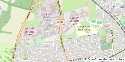 Map of Newcastle Upon Tyne, Tyne & Wear
