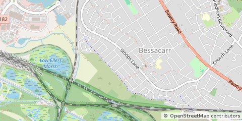 Map of Doncaster, South Yorkshire