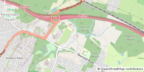 Map of Maidstone, Kent