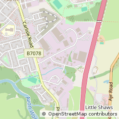 Map of Larkhall, South Lanarkshire