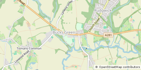 Map of Horsham, West Sussex