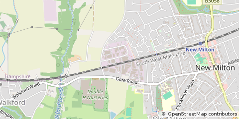 Map of NEW Milton, Hampshire
