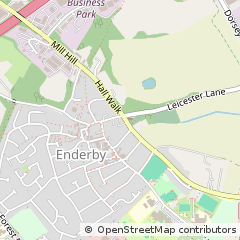 Map of Leicester, Leicestershire