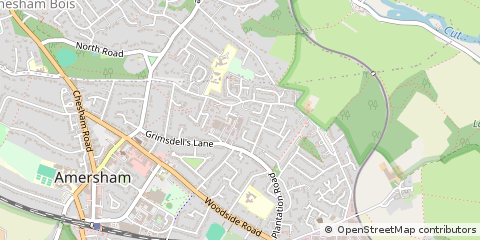 Map of Amersham, Buckinghamshire